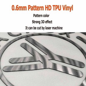 For YY-981 3D TPU HTV Film 0.6mm High Density Heat Transfer for Clothing-Laser Cutting Machine Compatible - Product Image 3