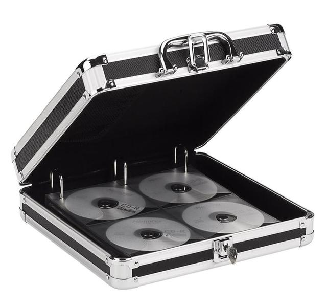 Customized Aluminum CD / DVD Storage Case for 128 CD Holder