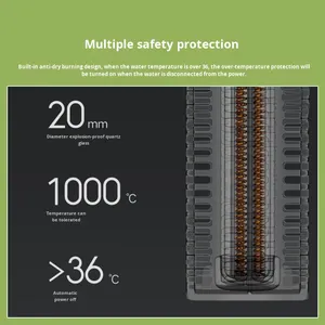 Mijia Tương thích cho Xiao Mi Smart Fish Tank sưởi Rod tự động nhiệt độ không đổi tần số biến thiết bị nhà thông minh - Product Image 2