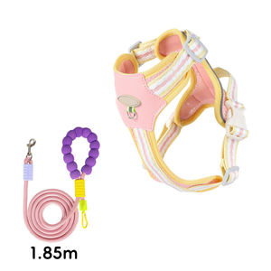 Vendita calda pettorina per cani a righe gilet guinzaglio riflettente senza tiraggio traspirante per cani piccoli/medi/grandi taglia alla moda resistente - Product Image 5
