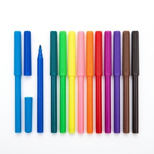 Ensemble de stylos à <span class=keywords><strong>aquarelle</strong></span> lavables non toxiques pour enfants |   Marqueurs d'art à pointe <span class=keywords><strong>feutre</strong></span> 12/24 couleurs |   Stylo de <span class=keywords><strong>dessin</strong></span> et de croquis éducatif - Product Image 6