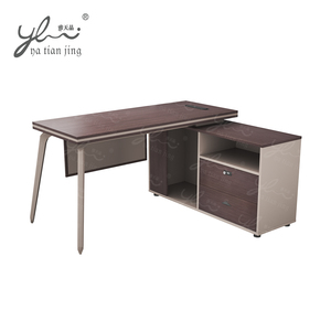 Bàn văn phòng hiện đại bàn điều hành với chân kim loại và hạt gỗ MDF <span class=keywords><strong>Top</strong></span> CEO bàn Bàn văn phòng máy trạm - Product Image 1