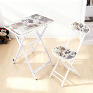 ชุดโต๊ะเก้าอี้เด็กปรับระดับได้ ทนทาน <span class=keywords><strong>ลาย</strong></span><span class=keywords><strong>การ์ตูน</strong></span> พกพาสะดวก <span class=keywords><strong>โต๊ะ</strong></span>เรียนโลหะพับได้ง่าย <span class=keywords><strong>โต๊ะ</strong></span>คอมพิวเตอร์สำหรับเด็ก - Product Image 4
