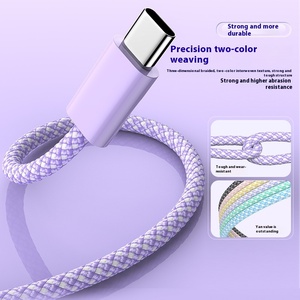 Bán buôn macaron-màu Type-C Cáp dữ liệu sạc nhanh cho ứng dụng 15 16 20W 2m chiều dài sạc nhanh - Product Image 2