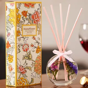 Mescente natuurlijke decoratieve krullend aroma reed diffuser vanille amandel voor badkamer