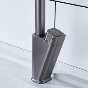Kitchen Sink Faucet Single Handle Pull Out <b>Spray</b> Modern Deck <b>Mounted</b> 2.0-2.9gal/m Ceramic Valve Core - Product Image 2