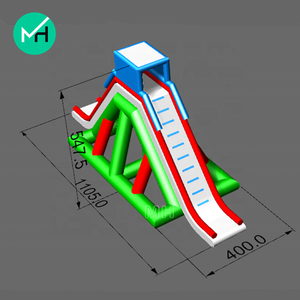 Équipement d'amusement aquatique extérieur Grand <span class=keywords><strong>toboggan</strong></span> gonflable flottant <span class=keywords><strong>Aqua</strong></span> Park Sport Game Toboggans <span class=keywords><strong>Toboggan</strong></span> aquatique - Product Image 2