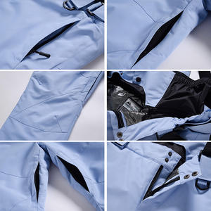 Unisex invierno Cálido impermeable esquí general transpirable Snowboard pantalones a prueba de viento de talla grande deportes al aire libre Baberos calentados - Product Image 6