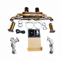 Colectores de escape + sistema de escape Catback Valvetronic de titanio para Porsche 991.2 Carrera GTS 3.0T 2015-2019, sistema de rendimiento completo