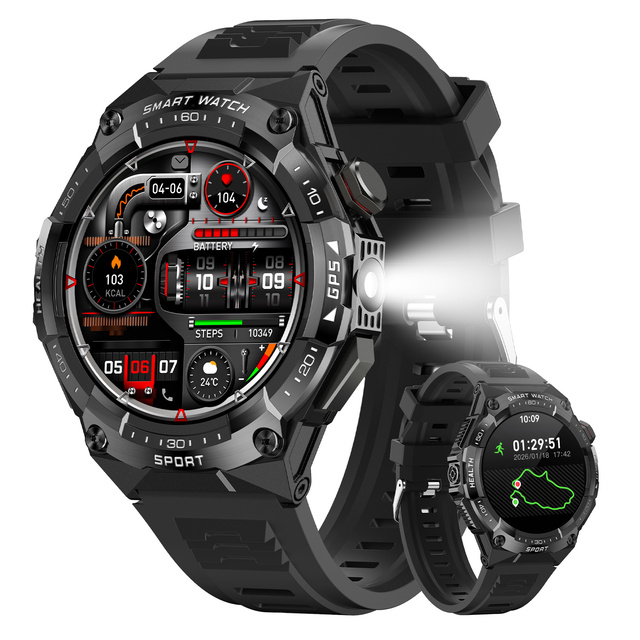 WB43 OEM ODM Pro Round AMOLED Smart Bracelet Watch for Men IP68 Waterproof GPS Activity Tracker Smart Watch