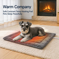 Coussin chauffant pour animaux de compagnie personnalisable, en peluche chaude, avec fonction minuterie, base antidérapante, pour chien et chat, pour dormir et se reposer en intérieur