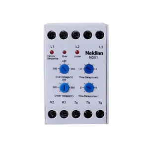 Naidian Popular NDX1/XJ11/XJ3-D din rail multi function low power fault monitoring voltage control relay phase protection relay