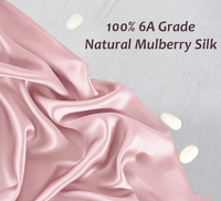 Taie d'oreiller en soie de mûrier certifiée, normes nationales 19/22 mm, écologique, véritable soie de mûrier