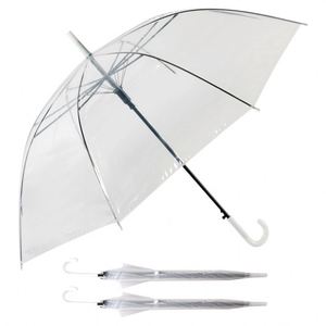 Parapluie pliant manuel classique avec poignée en acier inoxydable et tissu POE - Parapluie droit 8 baleines, diamètre ouvert 58,5 cm - Product Image 3