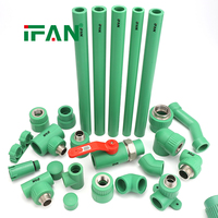 Accesorios de Tubería Homogéneos IFAN PPR de Alta Presión 20-125MM, Accesorios de Tubería de Agua PPR, Todos los Tipos de Accesorios de Plástico PPR