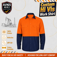 Kemeja Kerja Setengah Kancing Hi Vis Australia, Diskon Besar
