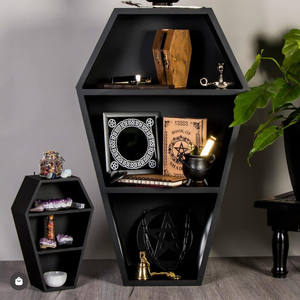 Expositor de Ataúdes Gótico Negro MODAL con Detección de Agujas para Adultos - Servicio OEM - Product Image 1