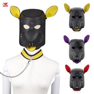 Máscara para la cabeza completa para perro de juego de rol, Cosplay sexual, capucha fetiche para mascotas - Product Image 1