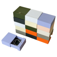 Boîte à tiroir personnalisée, boîte cadeau en papier rigide avec ruban, emballage de luxe pour bijoux, cosmétiques et produits de vente au détail