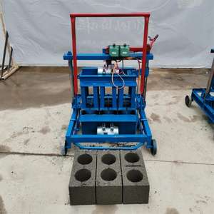 뜨거운 판매 해외 아프리카 지붕 타일 모바일 중공 벽돌 만들기 기계 콘크리트 블록 성형 기계 - Product Image 4