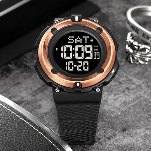 Montre-bracelet numérique de sport SKMEI 2010 en gros, style <span class=keywords><strong>G</strong></span>, grande taille, chronographe, double heure, plastique noir, pour hommes, Relojes - Product Image 5