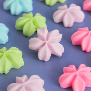 Cabochons plats en résine couleur macaron Sakura pour scrapbooking DIY, fabrication de bijoux, colle crème, décoration de barrettes - Product Image 5