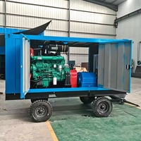 Système de nettoyage industriel à jet d'eau froide diesel personnalisé 160 MPa, pompe à jet d'eau haute pression, machines de débouchage de canalisations