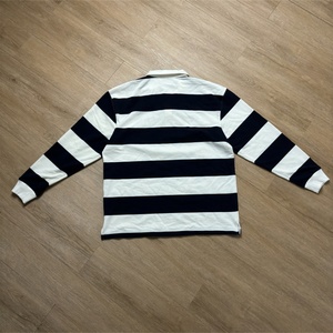 Camisas Polo de Golf de Manga Larga con Logotipo Bordado Personalizado de Alta Calidad, 100% Algodón, Camiseta de Rayas Extra Grande para Hombre - Product Image 4