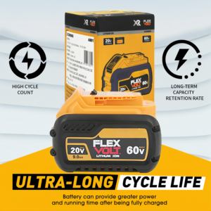 Batería Compatible con DeWalt DCB200 DCB201 <span class=keywords><strong>DCB203</strong></span> DCB2052 DCB206, Paquete de Baterías de Iones de Litio de 9.0Ah 20V/60V para Herramientas Eléctricas MAX - Product Image 2