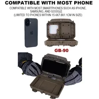 Étui de téléphone tactique en denim 2e génération, pochette universelle MOLLE pour navigation cartographique, chasse, compatible avec porte-plaque