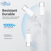 Câble USB-C vers 8 broches de charge rapide PD 30W, original, 1M/2M, pour transfert de données rapide, compatible avec les téléphones 15/16/17 et les ordinateurs portables - Vente en gros