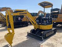 Vente directe usine – Mini-excavatrice Komatsu PC20MR d'occasion de 2 tonnes, excavatrice sur chenilles étroites de seconde main avec toit