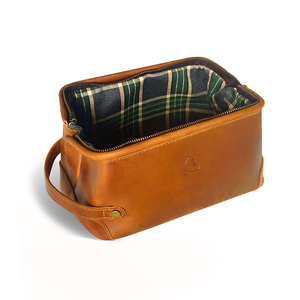 Beauty Case <span class=keywords><strong>da</strong></span> <span class=keywords><strong>Viaggio</strong></span> in Pelle di Alta Qualità per <span class=keywords><strong>Uomo</strong></span> con Astuccio Cosmetico e Chiusura a Cerniera, Design alla Moda con Motivo a Lettere - Product Image 5