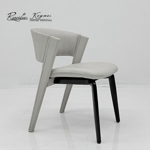 Sillas de Comedor Modernas, Sillas de Café con Estructura de Madera Maciza y Asiento de Tela para Proyectos de Restaurantes - Product Image 4