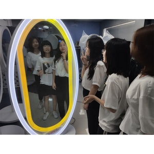 Kỹ Thuật Số Totem Thanh Toán Gương Photo Booth Trường Hợp Di Động Với Hai Đèn LED Tuyệt Đẹp - Product Image 6