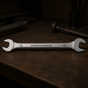 Clé fixe chromée Fervi 12x13mm en chrome vanadium poli miroir - Product Image 3