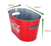 Seau à glace en métal Seau à bière glacé Boîtes en métal de qualité supérieure