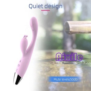 Vibromasseur Point G avec Stimulateur Clitoridien, 12 Fréquences de Vibration Chauffantes, Jouets Sexuels pour Couples, Jouets Sexuels Lapin, Dildo - Product Image 5