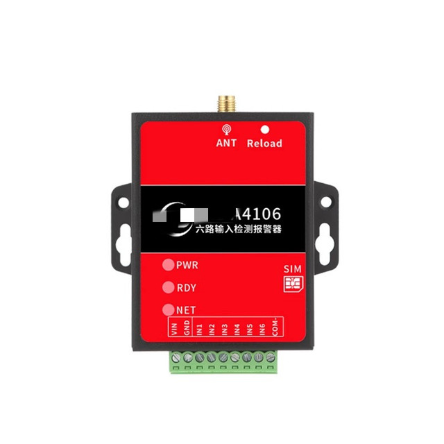 Wireless 4G module 6 I/O input detection alarm automatic call SMS strong signal
