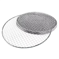 Grille de cuisson ronde jetable de 29 cm pour barbecue, en maille de qualité alimentaire, pour le camping et les services de restauration en plein air