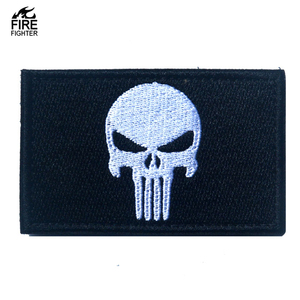 Ngoài trời thêu Punisher cờ vá sọ đầu vui Logo mô hình Đính DIY chất lượng thủ công vá DIY may-On - Product Image 2