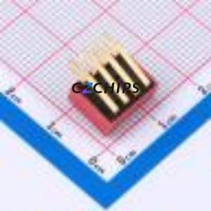 DA-04RP DIP Switch Through hole Component (THT) Switch ( Number of Switch Sections: 4 )( Lead Spacing: 2.54mm )( Color: Red ) - Product Image 2