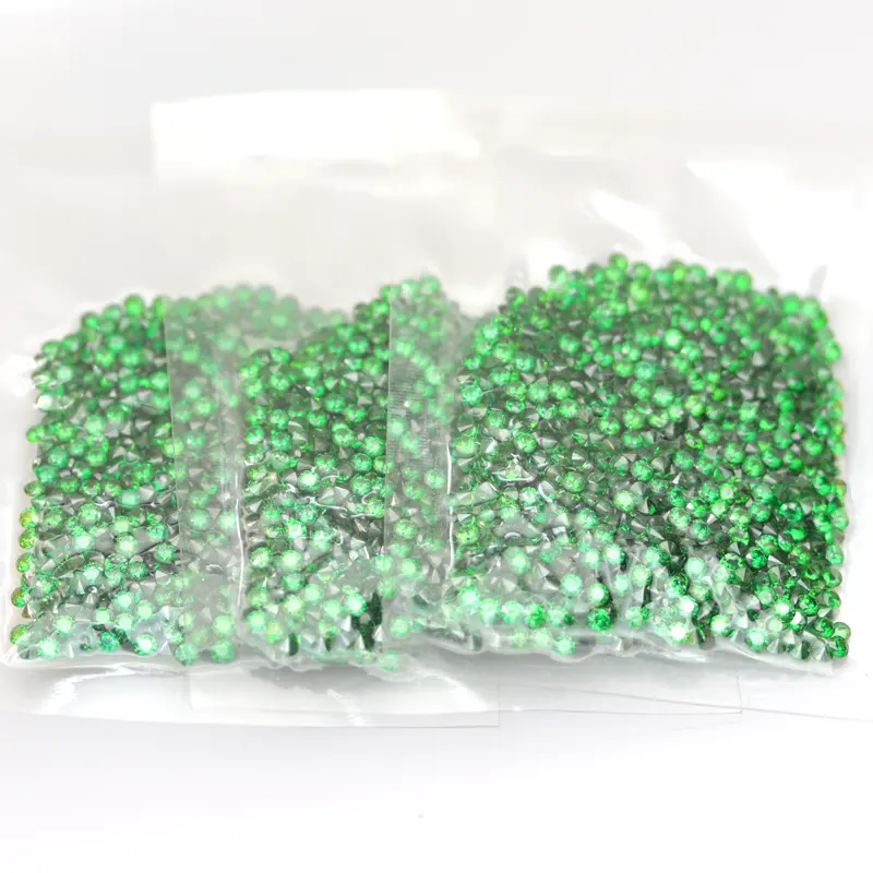 Hot Koop Groen Cz 2.5Mm Ronde Cut Emerald Synthetische Steen Cubic Zirkoon