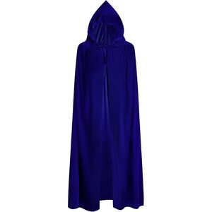 Capa con capucha FOXA para adultos, disfraz de bruja de terciopelo unisex, disfraz de Halloween y Navidad - Product Image 1