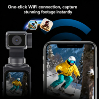 DLC M105 Kompakte 4K Vlog Gimbal-Kamera 330° Drehbare Linse 18-facher Digitalzoom Gesichtserkennung WLAN-Übertragung 2400mAh für Reisen
