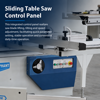 Scie à panneaux numérique CNC-32TA à table coulissante 3200 mm avec guidage linéaire et levage électrique pour atelier professionnel