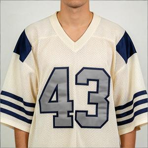 Maillot de football athlétique en maille 100 % coton à col en V et manches courtes, style hip-hop, anti-bactérien, service OEM 2026 - Product Image 1
