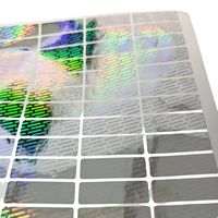 Étiquettes imperméables autocollantes holographiques avec logo laser personnalisé pour l'étiquetage des emballages