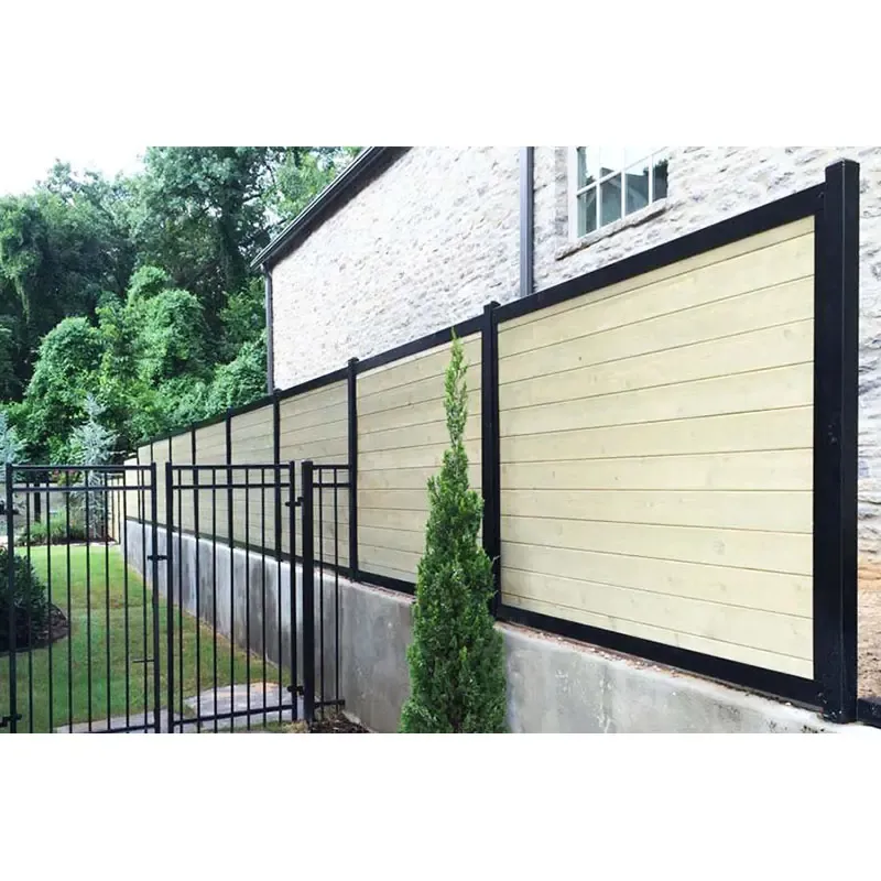 Wholesale custom aluminium 6x6 Outdoor garden Fence Post aluminium fence gate alloy aluminum 70*90 3mm fence post