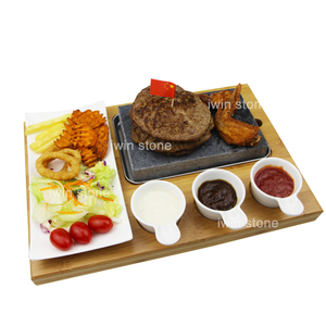 High Quality Natural Lava Stone Of Cookware And Grill Steak Set To Cook Meat - Product Image 1